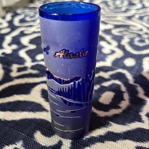 Alaska Blue Shot Glass. M-4